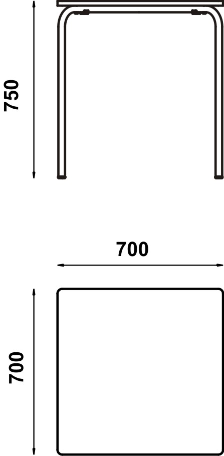 tafel 5028 metaal