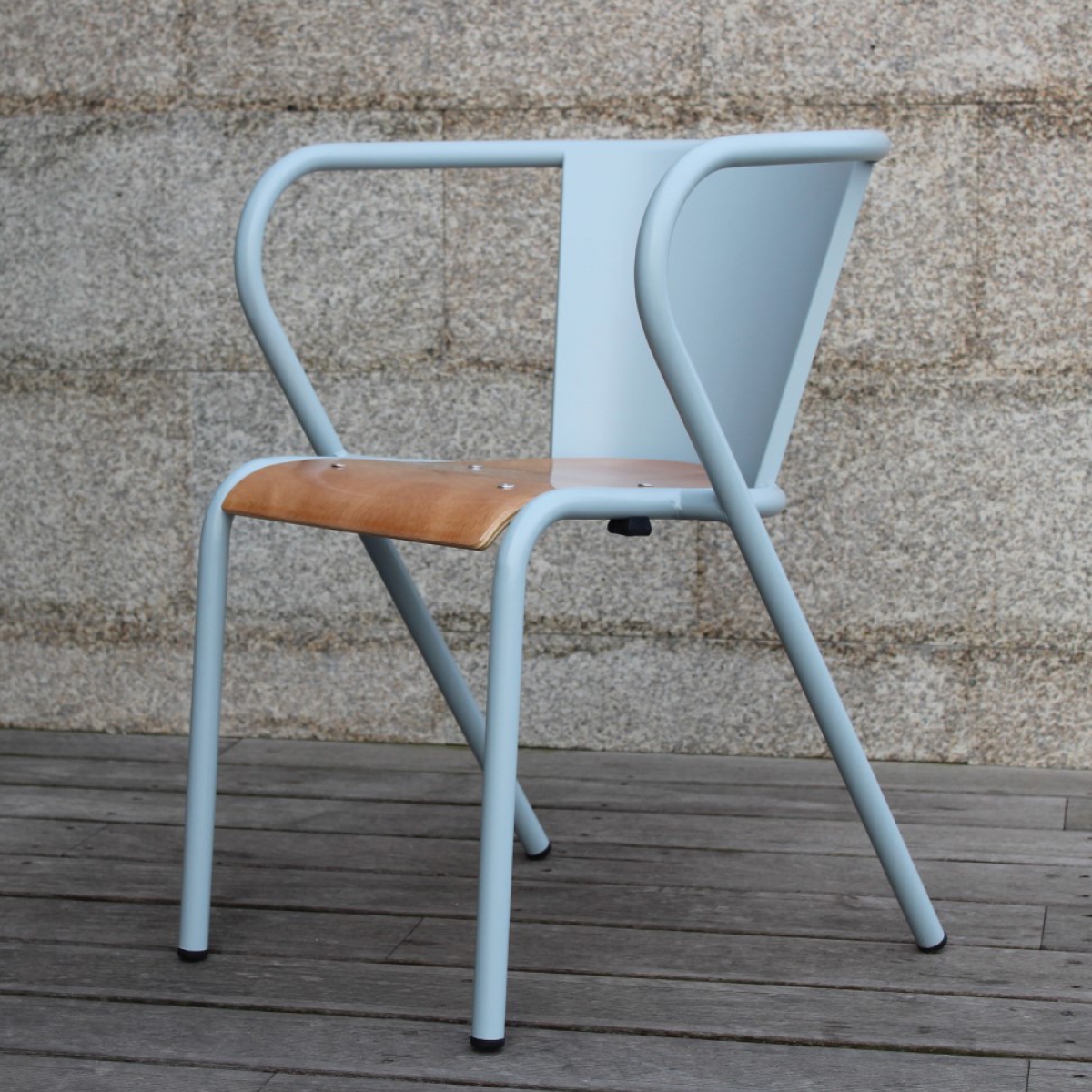 chaise 5008 aluminium et bois